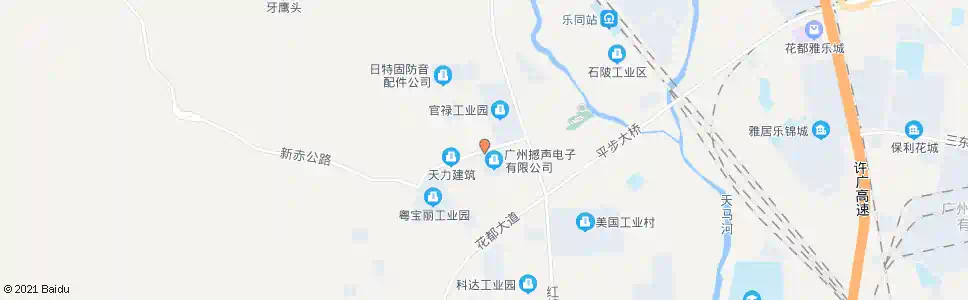 广州花都公汽临时停靠点(锦山村)_公交站地图_广州公交_妙搜公交查询2025