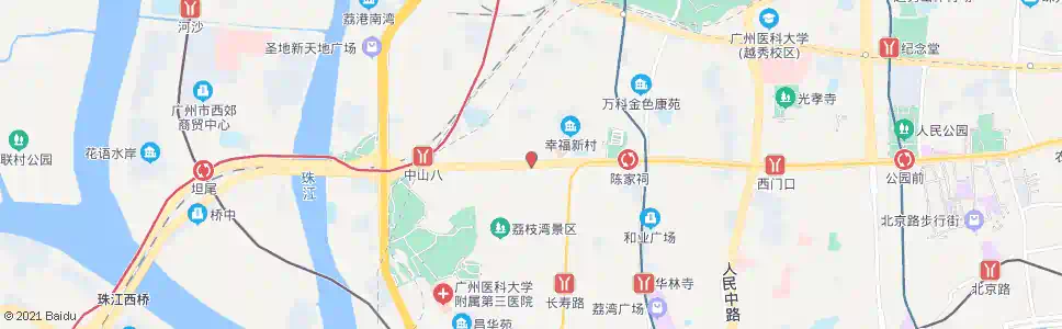 广州荔湾路口_公交站地图_广州公交_妙搜公交查询2025
