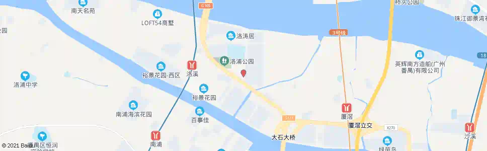 广州如意路_公交站地图_广州公交_妙搜公交查询2025