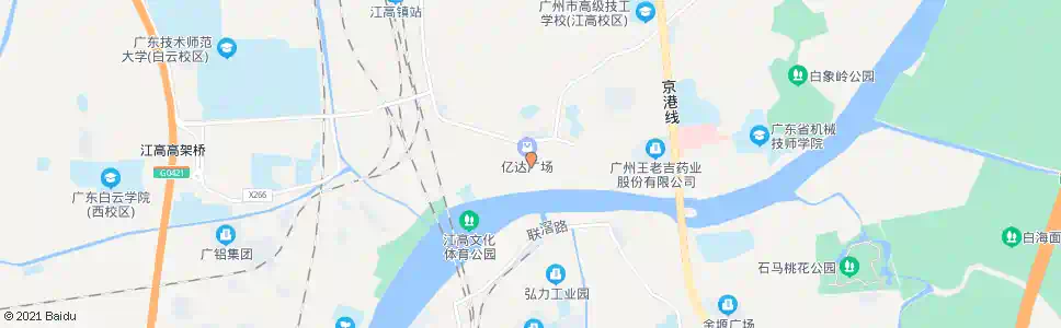 广州江同东路_公交站地图_广州公交_妙搜公交查询2025