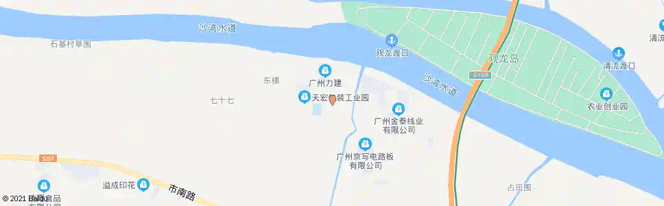 广州东导村委_公交站地图_广州公交_妙搜公交查询2025