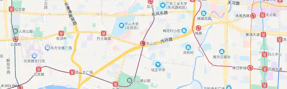 广州东山口总站_公交站地图_广州公交_妙搜公交查询2025