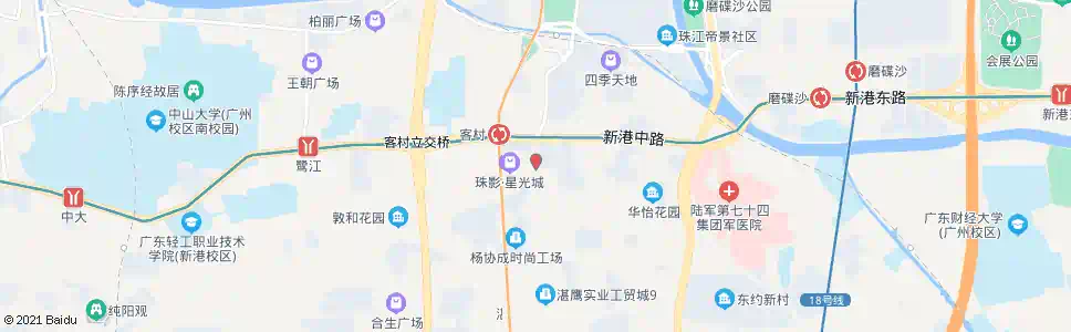 广州艺苑南路口_公交站地图_广州公交_妙搜公交查询2025