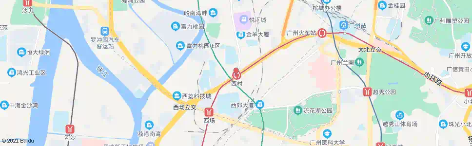 广州地铁西村站总站_公交站地图_广州公交_妙搜公交查询2025