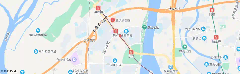 广州金沙洲路_公交站地图_广州公交_妙搜公交查询2025
