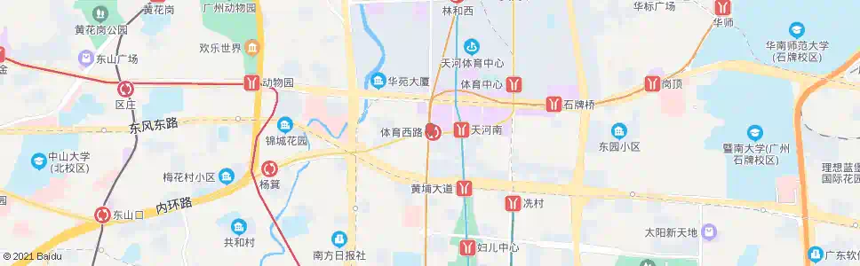 广州体育西路站_公交站地图_广州公交_妙搜公交查询2025
