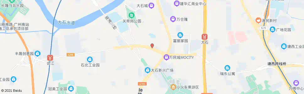 广州大石中心小学_公交站地图_广州公交_妙搜公交查询2025