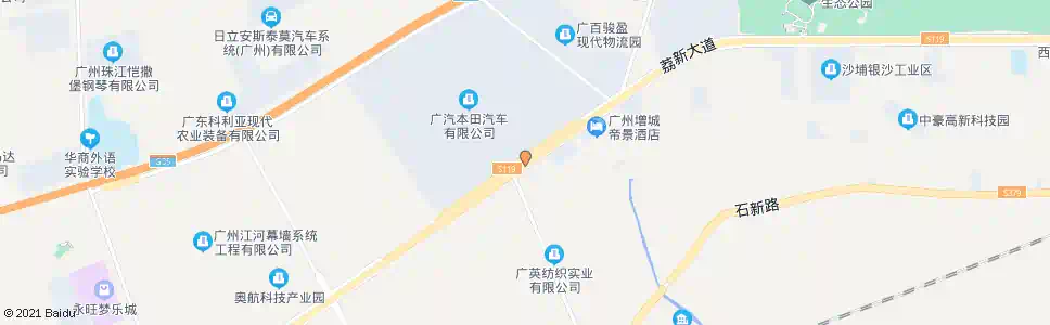 广州广本厂(沙埔)_公交站地图_广州公交_妙搜公交查询2025