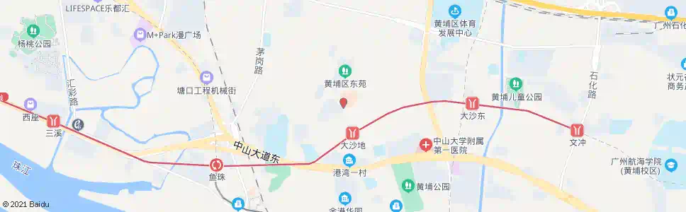 广州港湾市场(广医五院)_公交站地图_广州公交_妙搜公交查询2025