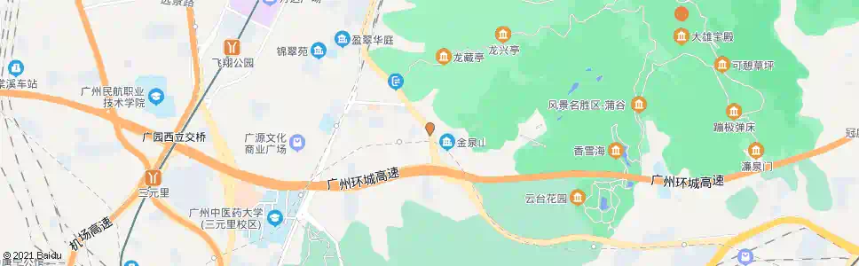广州大金钟路_公交站地图_广州公交_妙搜公交查询2025