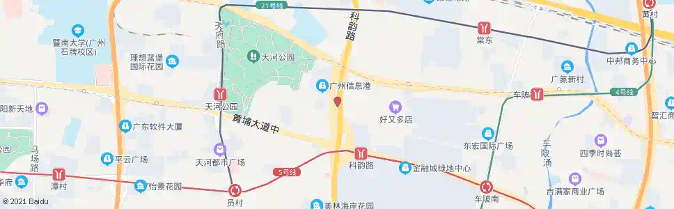 广州科韵路(公交站)_公交站地图_广州公交_妙搜公交查询2025
