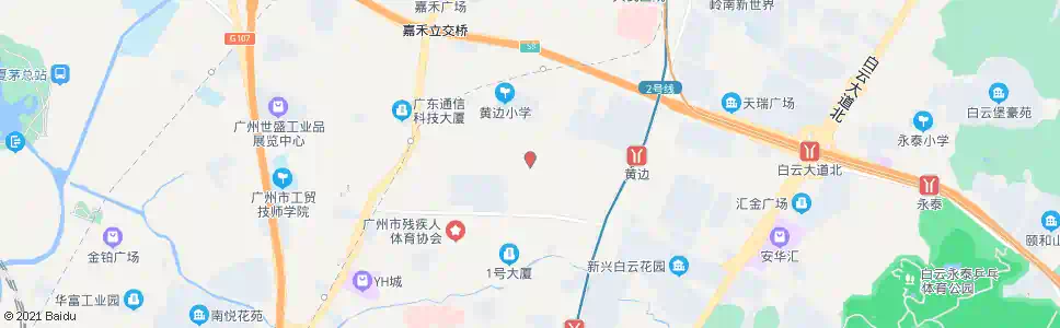 广州黄边南(市二矿)_公交站地图_广州公交_妙搜公交查询2025