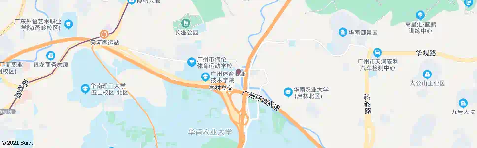 广州岑村桥_公交站地图_广州公交_妙搜公交查询2025