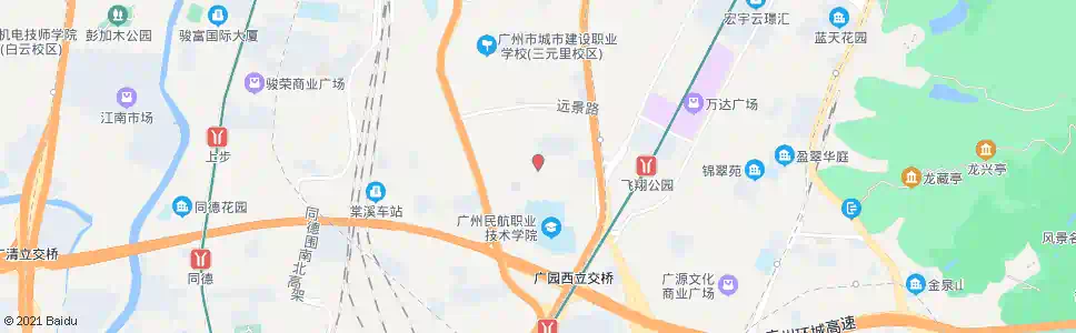 广州景安街总站_公交站地图_广州公交_妙搜公交查询2025
