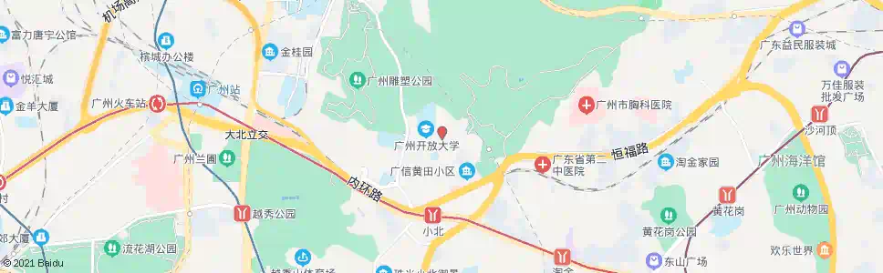 广州麓景西路_公交站地图_广州公交_妙搜公交查询2025