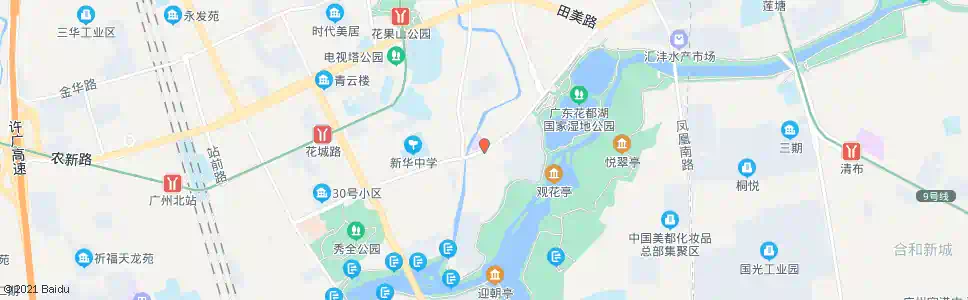 广州培新中学_公交站地图_广州公交_妙搜公交查询2025