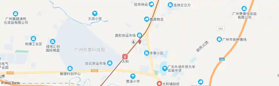 广州太和总站(丰泰横路)_公交站地图_广州公交_妙搜公交查询2025