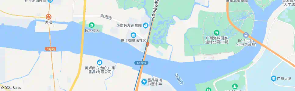 广州沥滘(珠江御景湾)总站_公交站地图_广州公交_妙搜公交查询2025