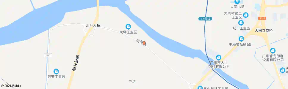 广州大坳村_公交站地图_广州公交_妙搜公交查询2025