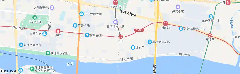 广州员村站_公交站地图_广州公交_妙搜公交查询2025