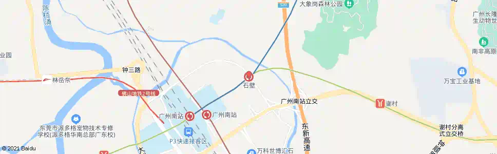 广州石壁市场_公交站地图_广州公交_妙搜公交查询2025