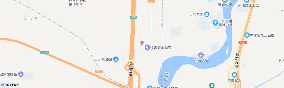 广州下坑庄_公交站地图_广州公交_妙搜公交查询2025