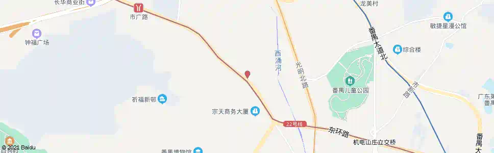 广州左边村_公交站地图_广州公交_妙搜公交查询2025