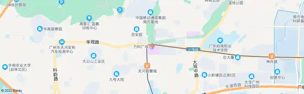 广州万科路_公交站地图_广州公交_妙搜公交查询2025