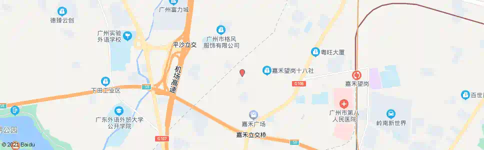 广州百花岭北街_公交站地图_广州公交_妙搜公交查询2025