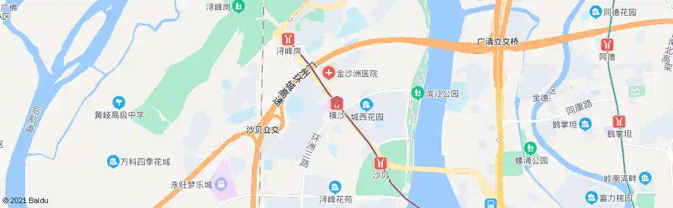 广州地铁横沙_公交站地图_广州公交_妙搜公交查询2025