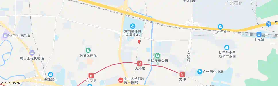 广州黄埔体育中心总站_公交站地图_广州公交_妙搜公交查询2025