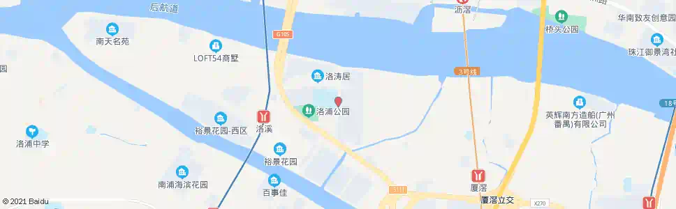 广州洛城中学_公交站地图_广州公交_妙搜公交查询2025