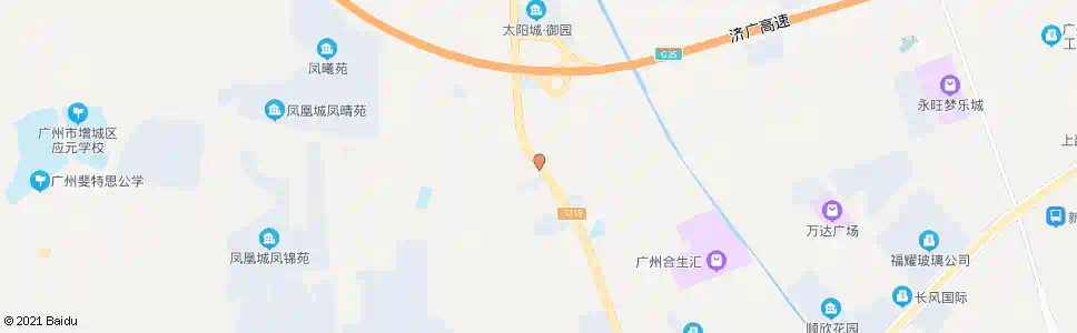 广州岗丰村_公交站地图_广州公交_妙搜公交查询2025
