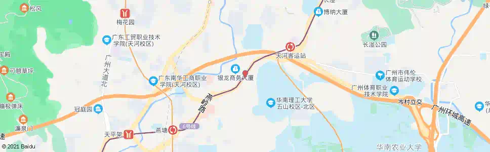广州银河园_公交站地图_广州公交_妙搜公交查询2025