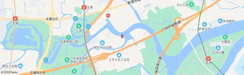 广州华洲路中_公交站地图_广州公交_妙搜公交查询2025