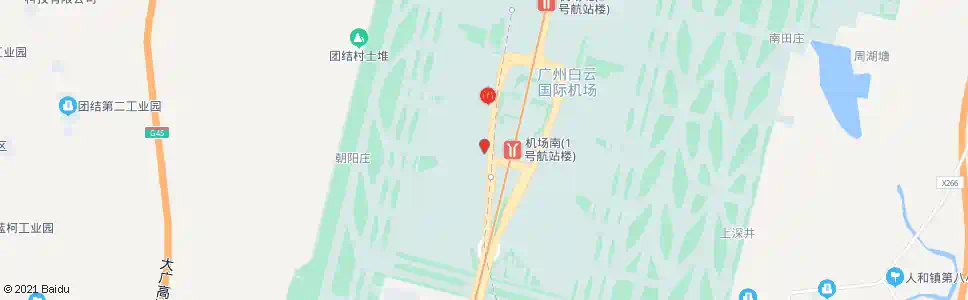 广州白云机场B区国内到达厅B9号门_公交站地图_广州公交_妙搜公交查询2025