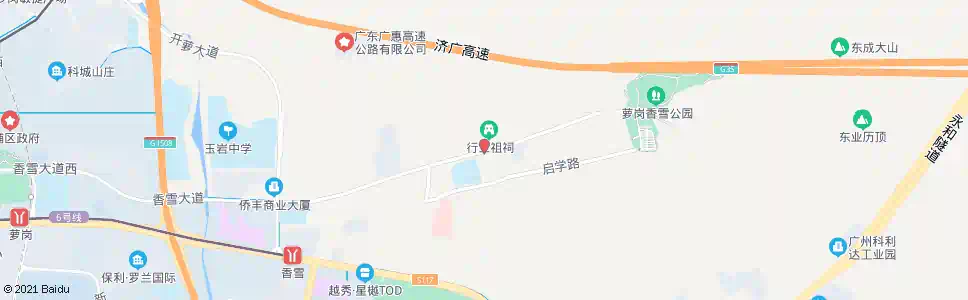 广州萝峰村_公交站地图_广州公交_妙搜公交查询2025