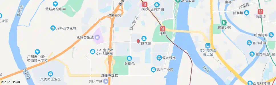 广州沙凤一路_公交站地图_广州公交_妙搜公交查询2025