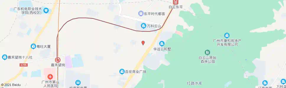 广州黄草埔_公交站地图_广州公交_妙搜公交查询2025