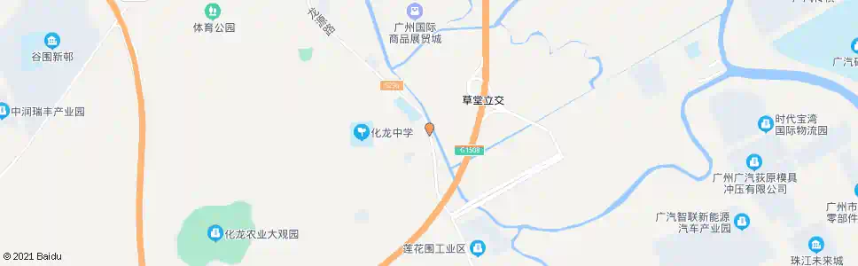 广州南草塘_公交站地图_广州公交_妙搜公交查询2025