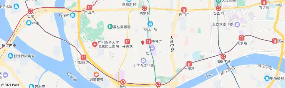 广州长寿西康王路口_公交站地图_广州公交_妙搜公交查询2025