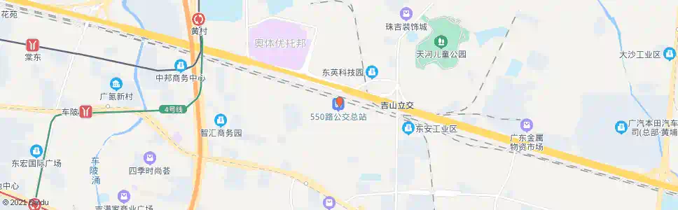 广州东圃珠村总站_公交站地图_广州公交_妙搜公交查询2025