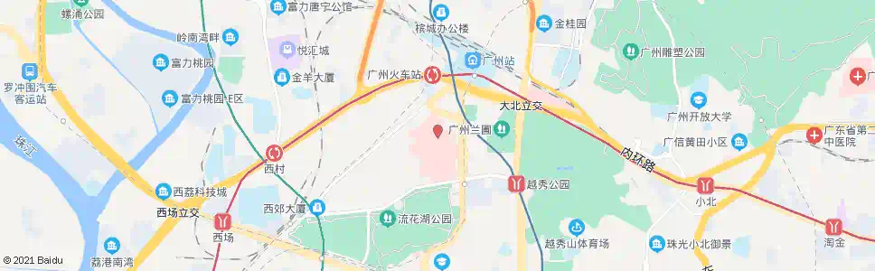 广州广州军区总医院_公交站地图_广州公交_妙搜公交查询2025