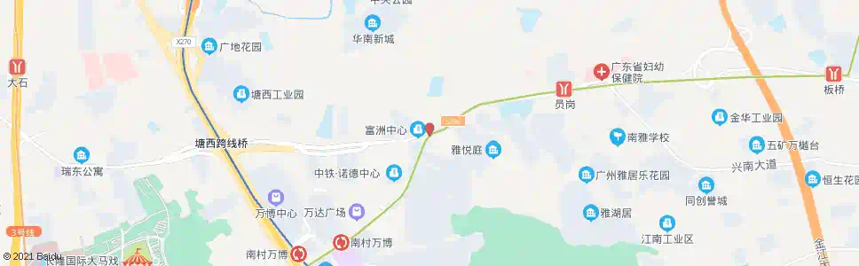 广州官堂东_公交站地图_广州公交_妙搜公交查询2025