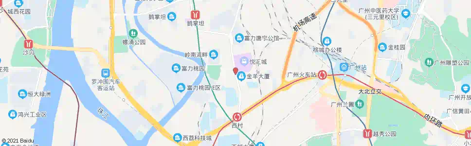 广州黑山_公交站地图_广州公交_妙搜公交查询2025