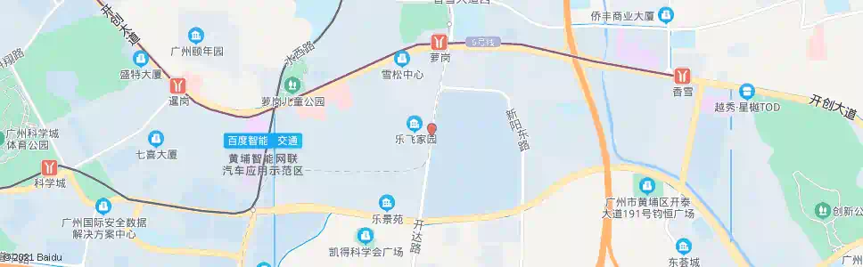 广州开达路中_公交站地图_广州公交_妙搜公交查询2025