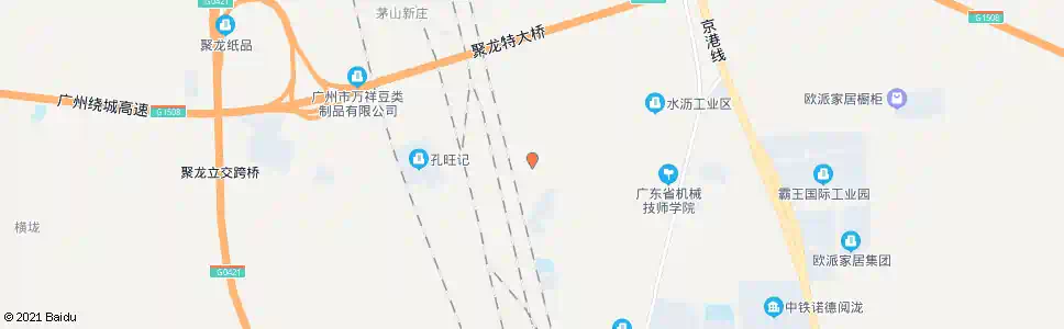 广州白江村_公交站地图_广州公交_妙搜公交查询2025