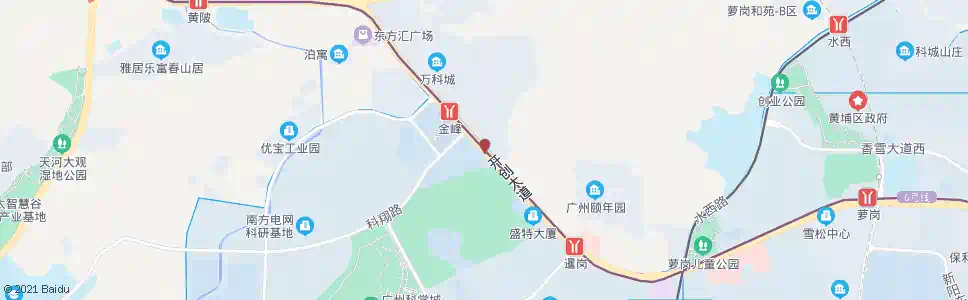 广州开创大道(科翔路口)_公交站地图_广州公交_妙搜公交查询2025