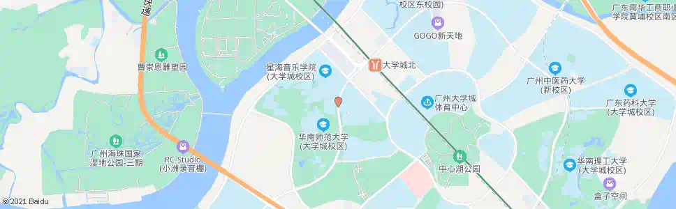 广州星海学院(大学城)_公交站地图_广州公交_妙搜公交查询2025