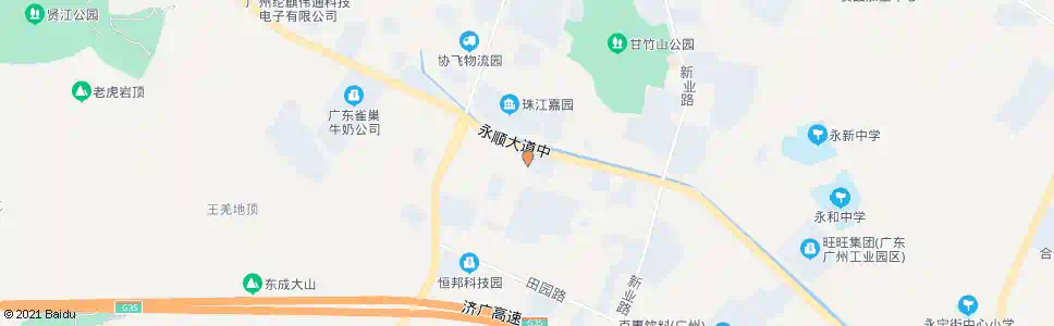 广州新庄村委_公交站地图_广州公交_妙搜公交查询2025